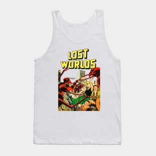 Invasion Giant Ants City Lost Worlds Girl Yellow Retro Comic Vintage Cartoon Tank Top